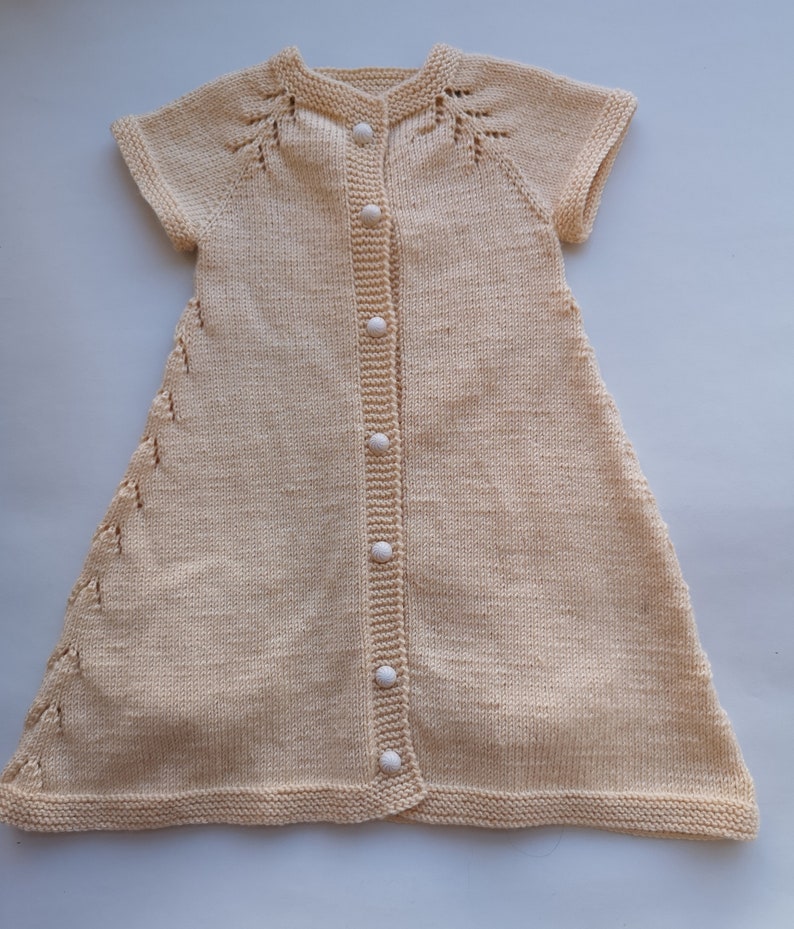 Baby vest knit baby dress knitted baby dress baby knit Etsy