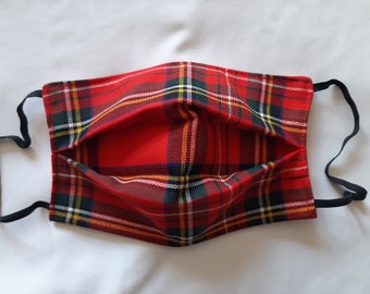 Baggage Covers Classic Plaid Pattern Burgundy Red White Washable Protective Case