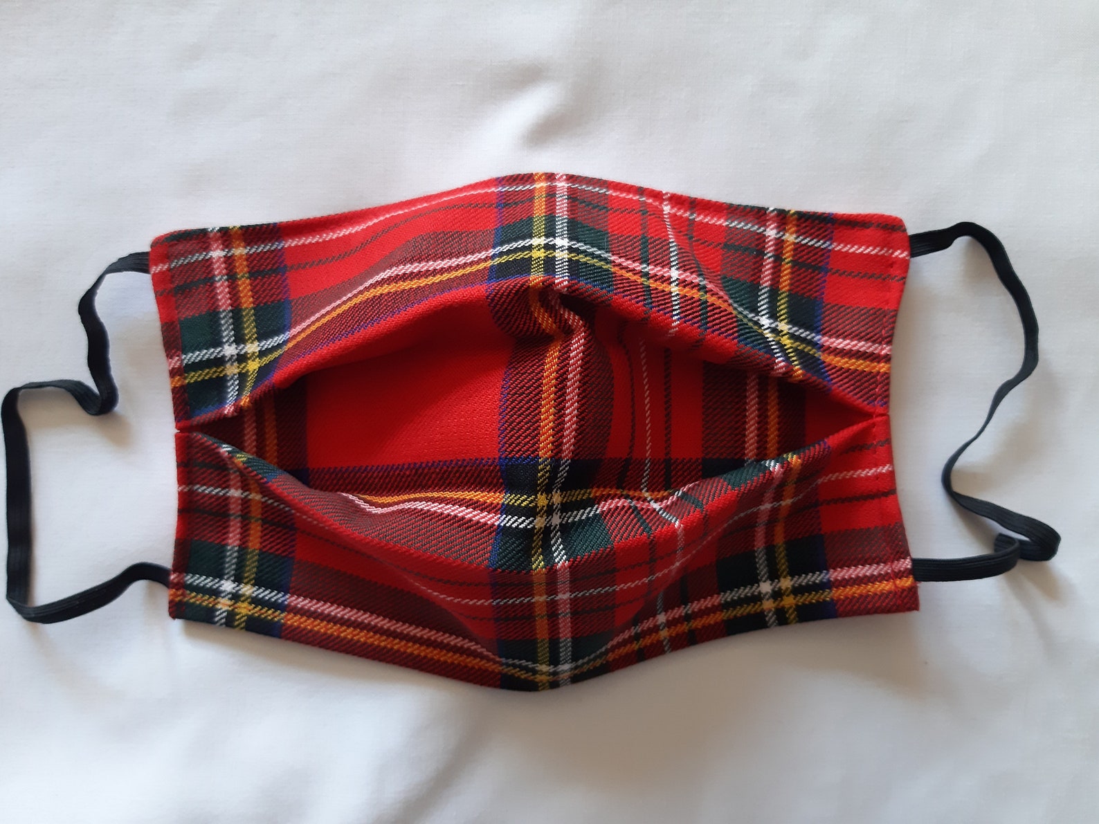 Various Tartans Tartan Face Mask Covering Double Layer Etsy