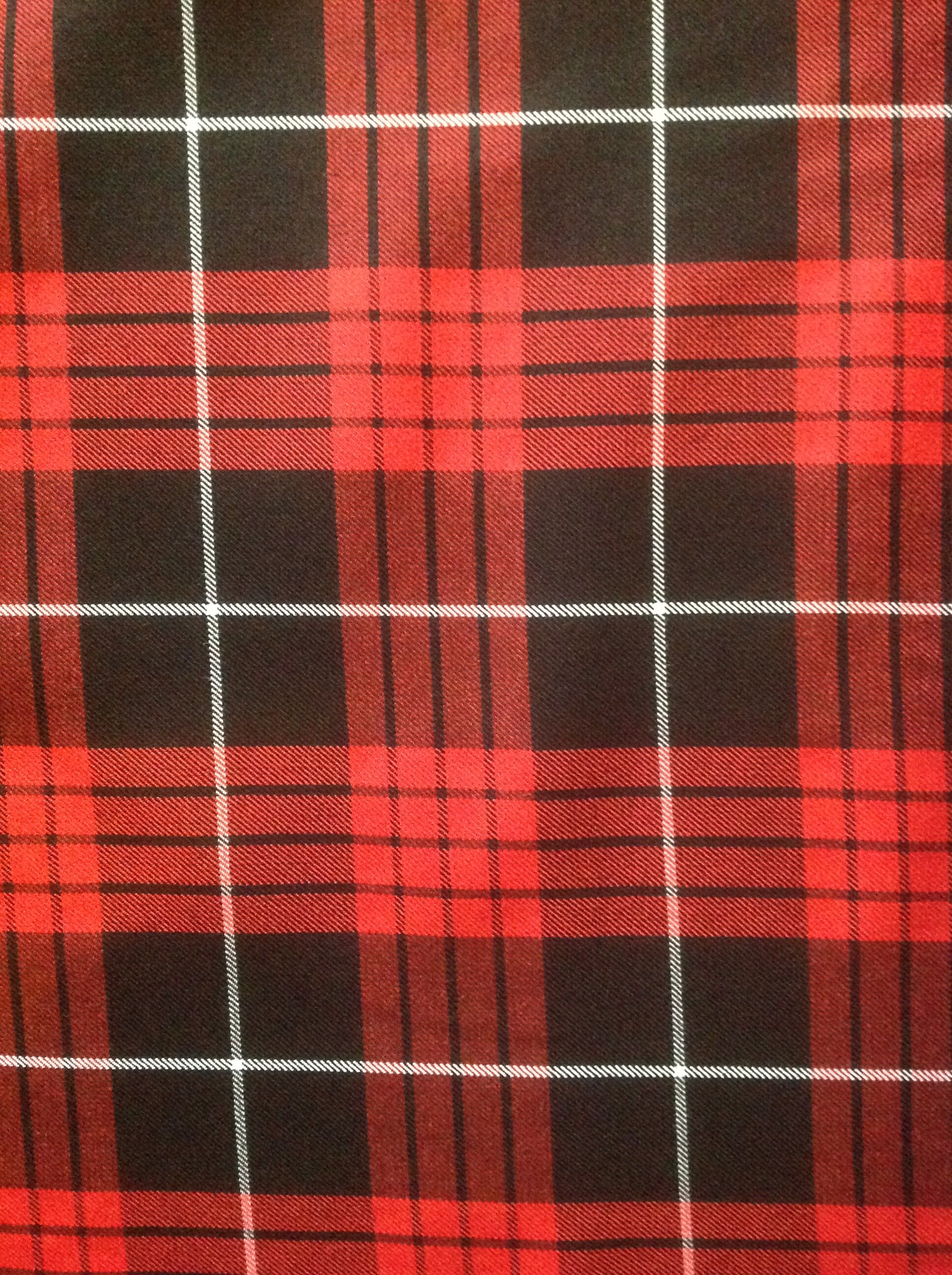 polyviscose tartan fabric
