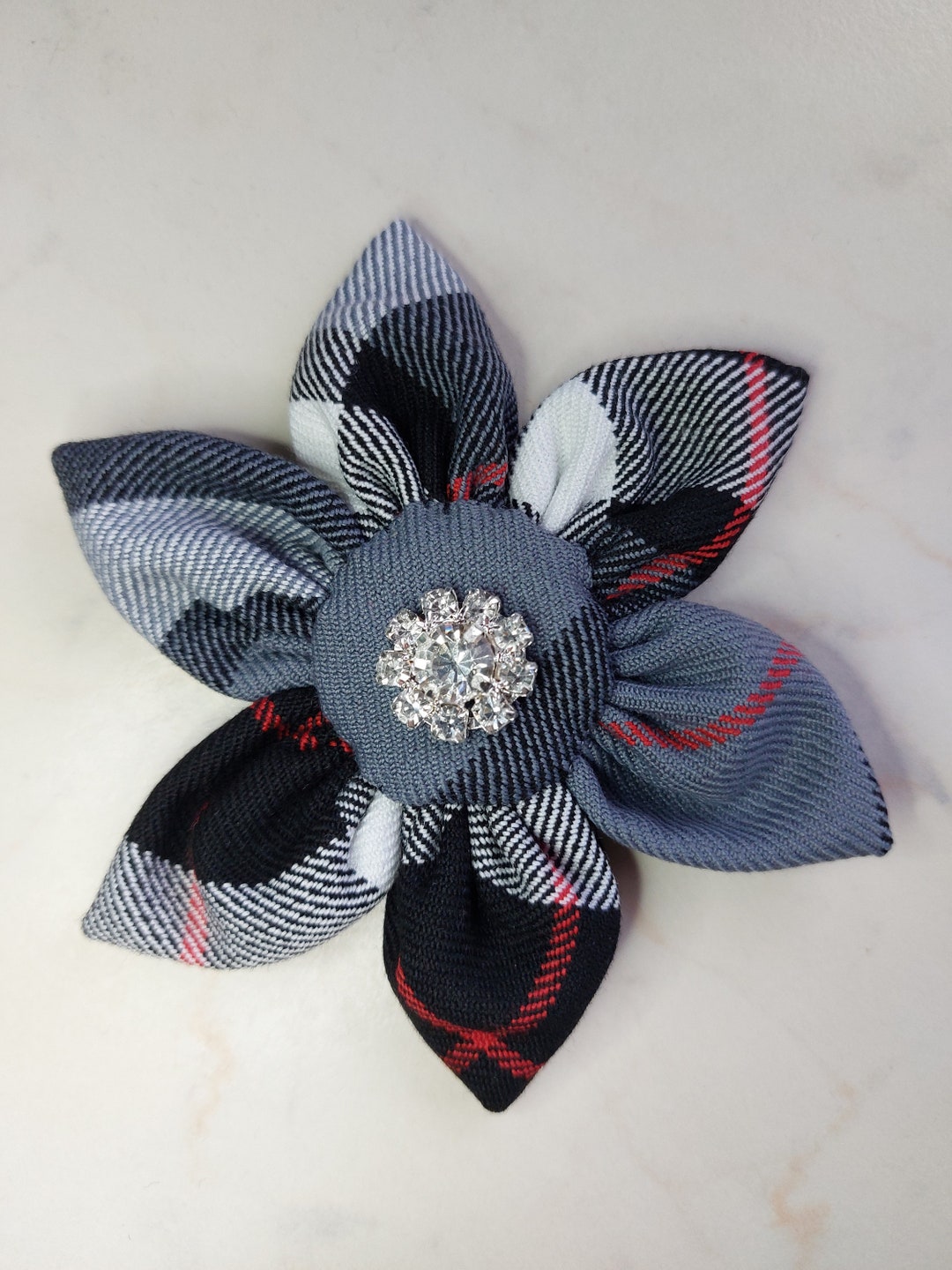 Thomson Gray Pattern Thomson Grey Tartan Flower Diamante Scottish Brooch - Etsy