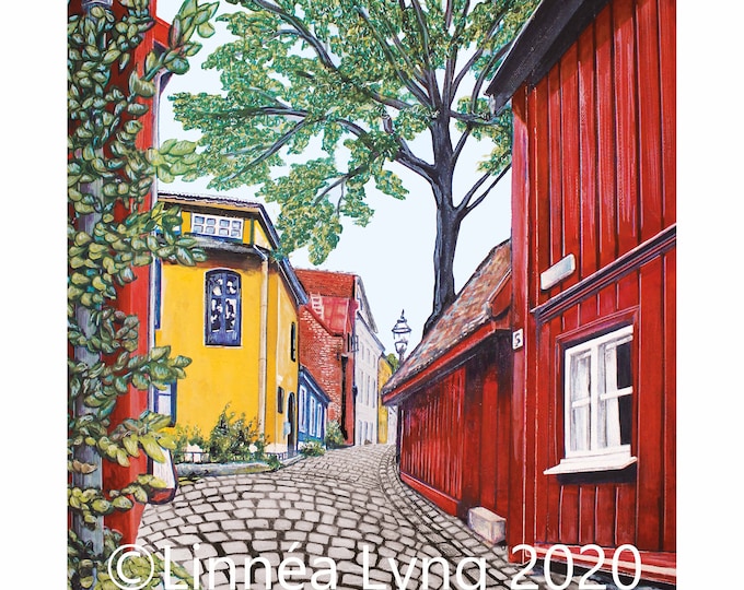 Damstredet (30 x 40 cm)