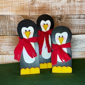 Popsicle Stick Penguins In Sweaters