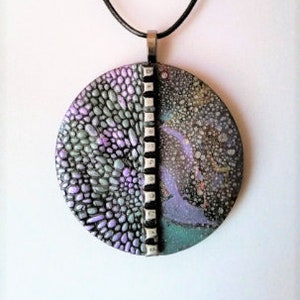 Colorful Splashes Pendant III Necklace image 1