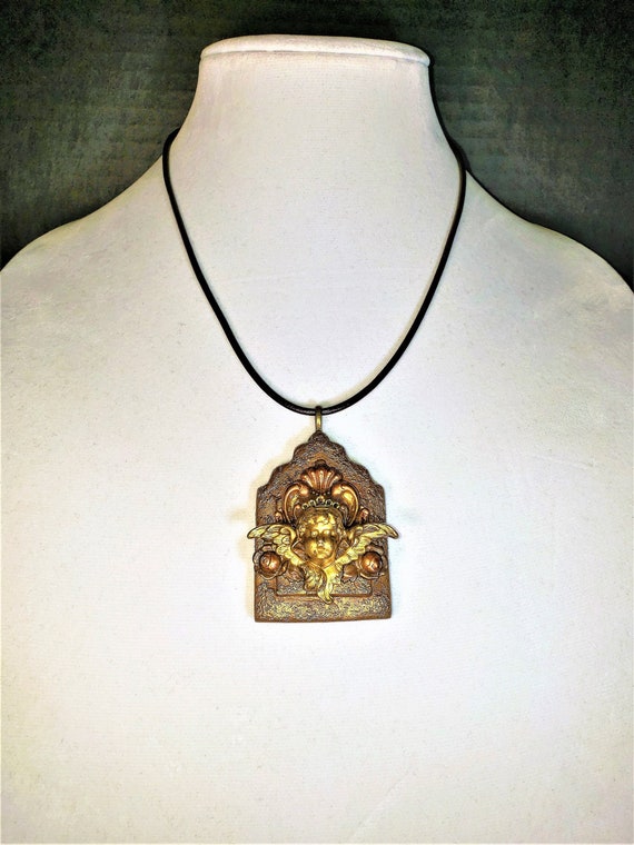 Shrine III Pendant Necklace - Cherub - Etsy