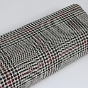 Prince of Wales check fabric - 50cm, Japanese fabrics, check pattern, cotton prince of wales, beige prince of wales, prince of wales