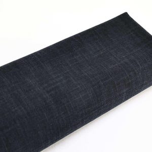Japanese fabric solid black hand-dyed - 50cm, Japanese fabrics, 手捺染, hand dyed fabric, Japanese traditional pattern, Tsubaki, black dyed