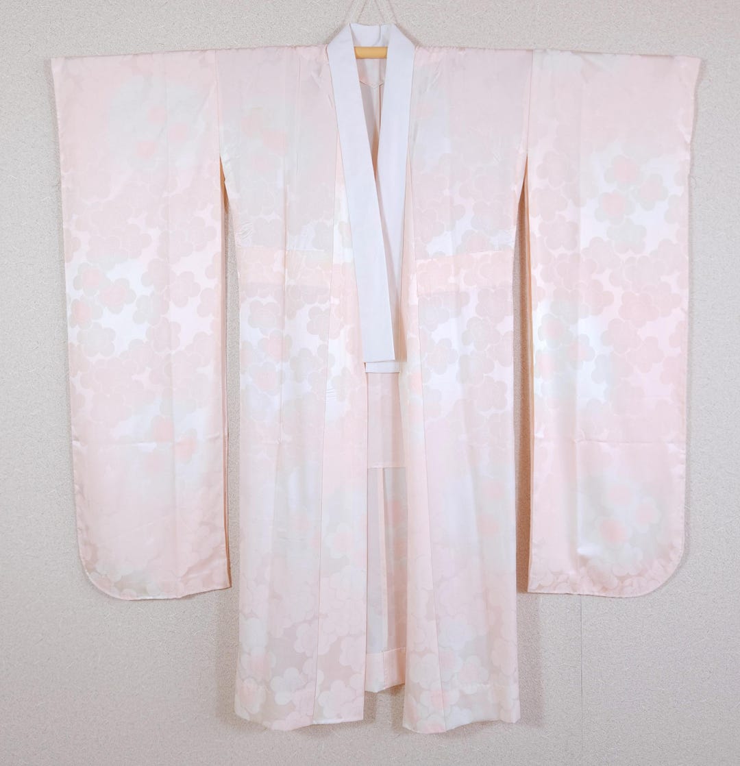 Nagajuban for Furisode – Ume Flower Design, Kimono Underwear, Furisode ...