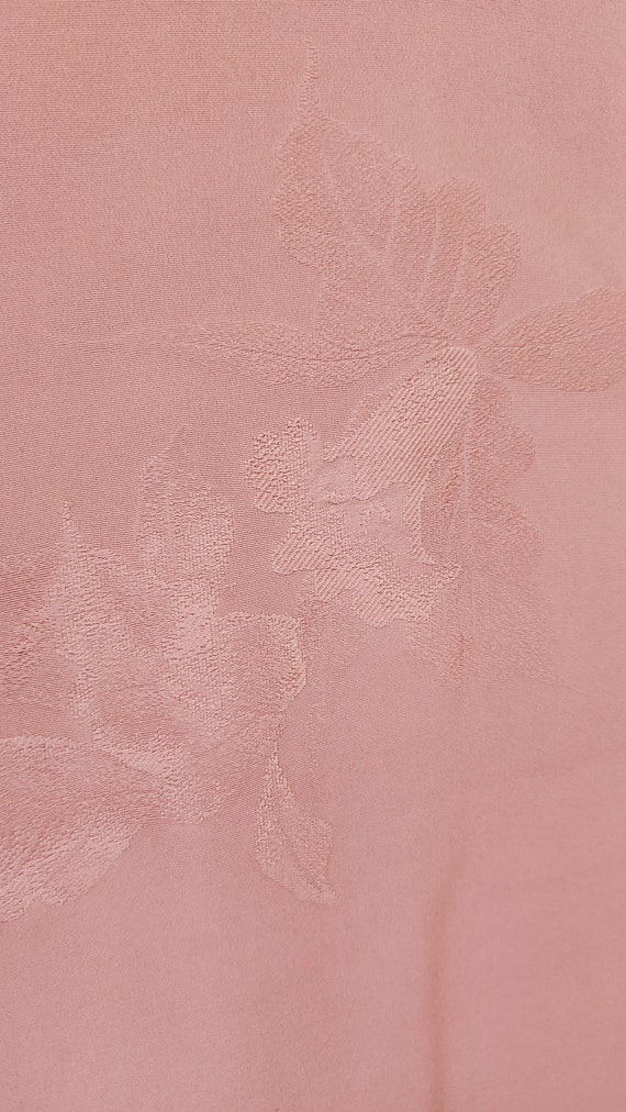 Powder pink floral jacquard Haori, Traditional Ha… - image 3
