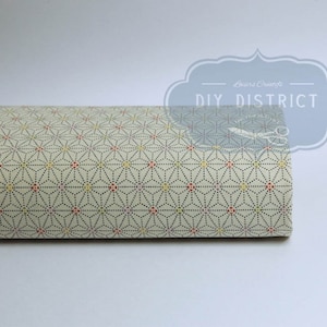 Traditional Japanese fabric Asanoha beige - 50cm, Japanese, Japanese fabrics, traditional Japanese fabric, Asanoha, Asanoha beige fabric