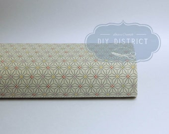 Traditional Japanese fabric Asanoha beige - 50cm, Japanese, Japanese fabric, traditional Japanese fabric, Asanoha, Asanoha beige fabric