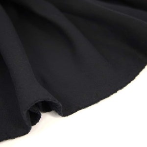 Japanese sweatshirt fabric black color - 50cm, sweatshirt, sweatshirt, black sweatshirt fabric, cotton sweatshirt, Japanese sweatshirt fabric