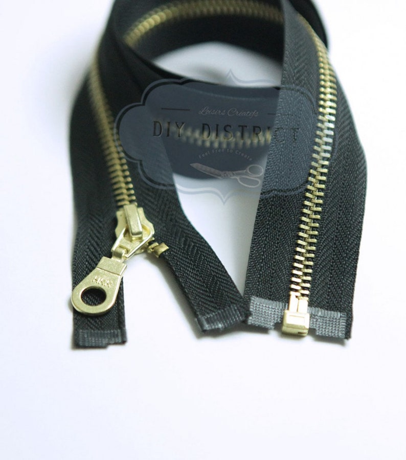 Separable Zipperdetachable Closure N5 Closure Black Etsy