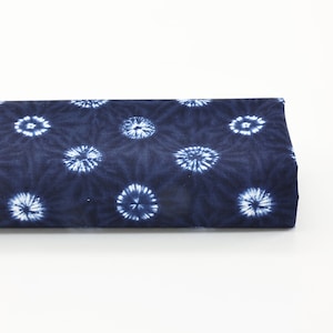 Japanese fabric indigo Kumo shibori style - 50cm, Japanese fabric, shibori, indigo shibori, Kumo shibori, shibori pattern, Dyed Japanese