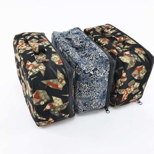 Bento Lunch Bag Handmade in Japanese fabric, bag for bento, Japanese fabric bag, handmade in Japan, Handmade in Kyoto, lunch box's bag
