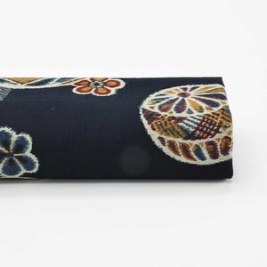 Japanese fabric Temari ball on navy blue background -50cm- Japanese Temari fabric, Japanese Fabric, Temari, Japanese toy ball