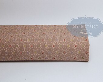 Pink Japanese fabric Asanoha dotted