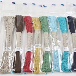 Japanese Sashiko embroidery thread 20m, Olympus thread, ship DDP to US, basic thread, Japanese embroidery, Made in Japan, cotton thread