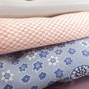 Set med 3 vintage haorier, set med haori, japansk jacka, kimonojacka, vintageväst till kimono, från Japan, slumpmässig haori, gammalt tyg, textil bild 5