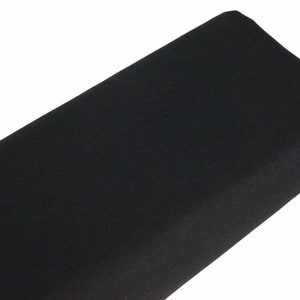 Japanese black cotton lawn fabric - 50cm, Japanese cotton, Japanese fabrics, plain black fabric, plain cotton lawn, plain black cotton fabric, Japanese cotton