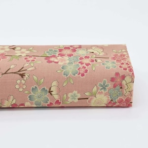 Japanese fabric Sakura vintage effect pink -50cm- Japanese pattern fabric, Japanese Fabric, Japan Textile, Japan motif, sakura,cherry motif