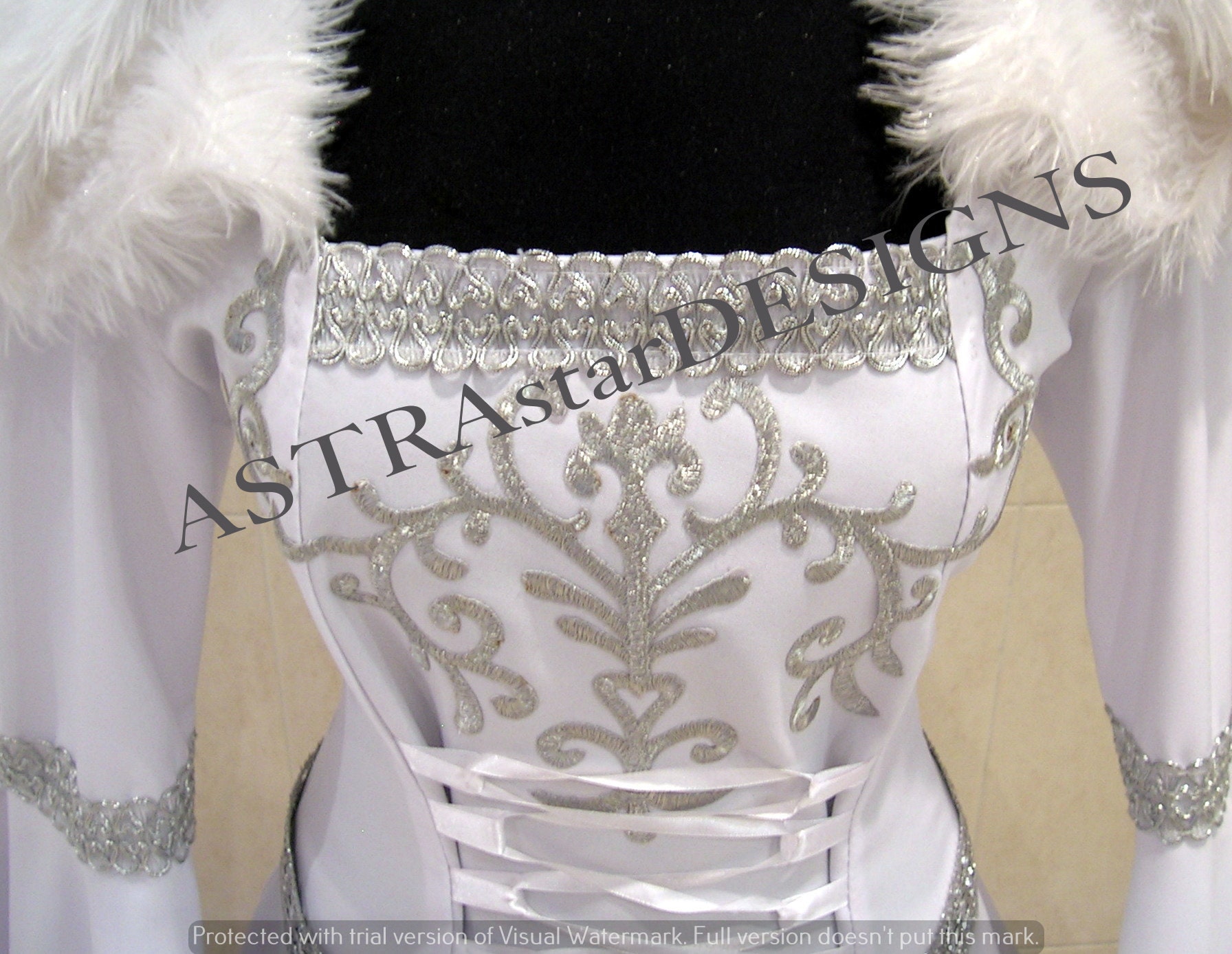 ALL SIZES Snow Ice Queen Narnia Costume Medieval Wedding Dress Etsy UK