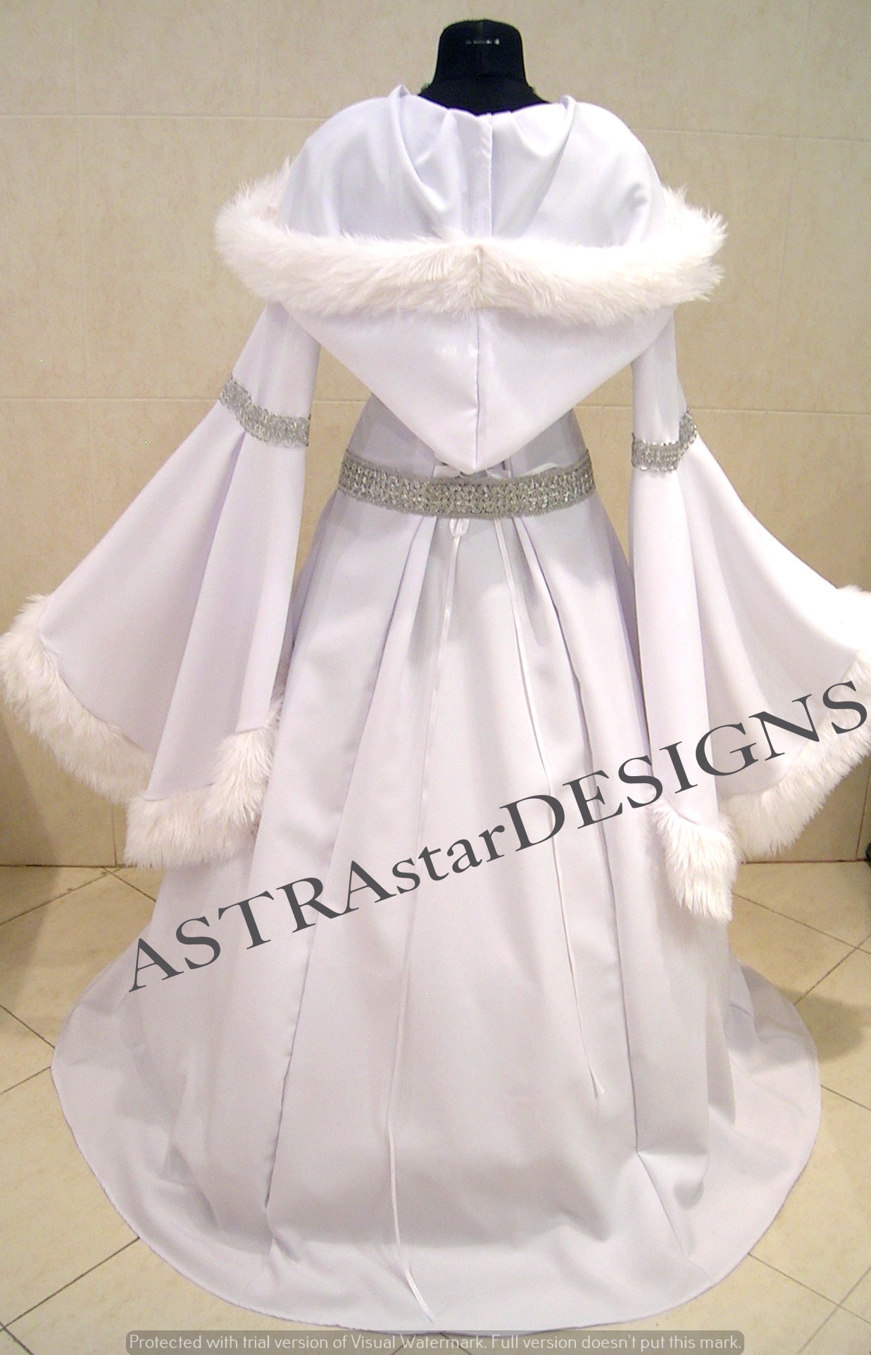 ALL SIZES Snow Ice Queen Narnia Costume Medieval Wedding Dress Etsy UK