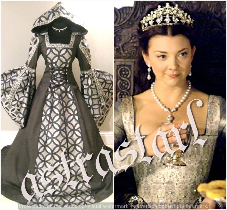 Medieval Wedding Dress S M 10 12 14 Goth Witch Larp Lotr Etsy