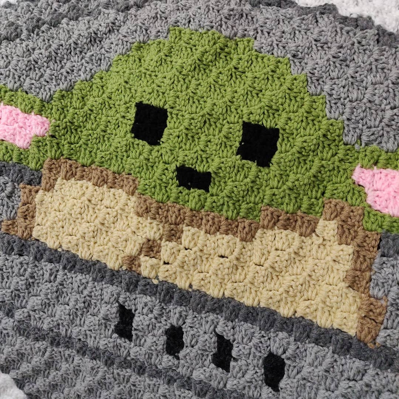 PDF Chart Pattern ONLY Baby Yoda C2C Crochet Blanket 47x54 Etsy UK