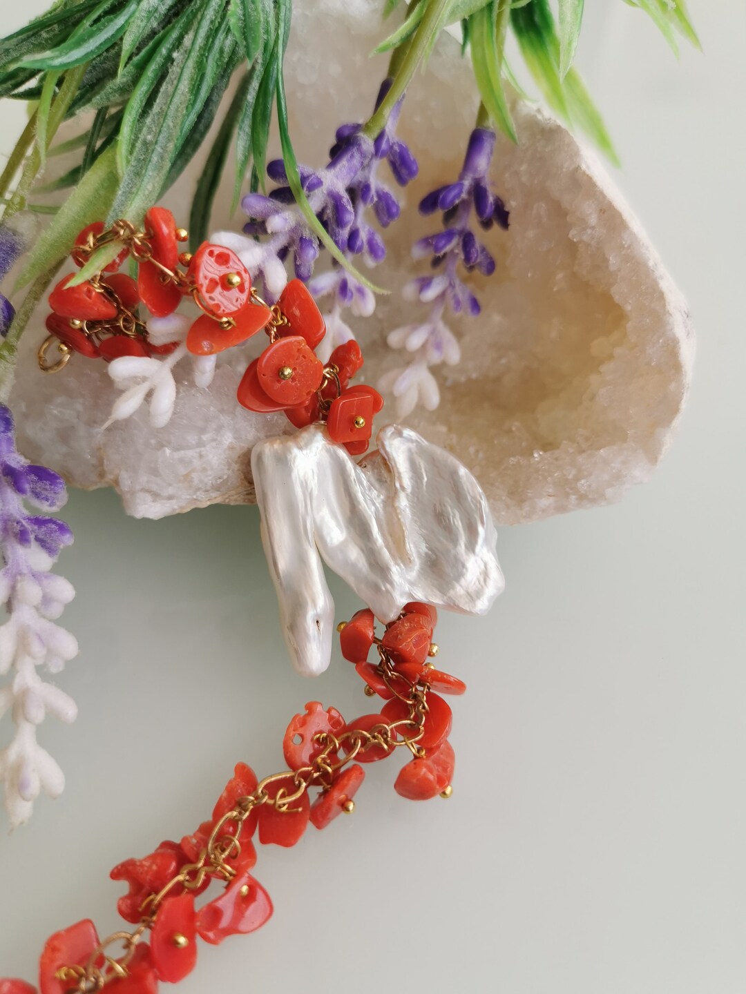 ブレスレット Minwhee BIZ Coral Red Bracelet 4FK879 il_fullxfull.6270954605_kred.jpg