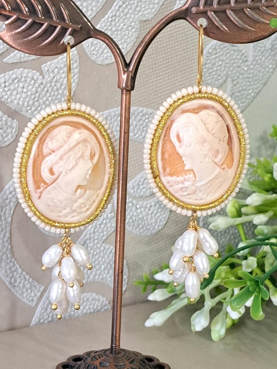 Orecchini Pendenti Fatti A Mano In Vetro – Perle Trasparenti, Stile Boemo, Argento – Nuovi Senza Etichette