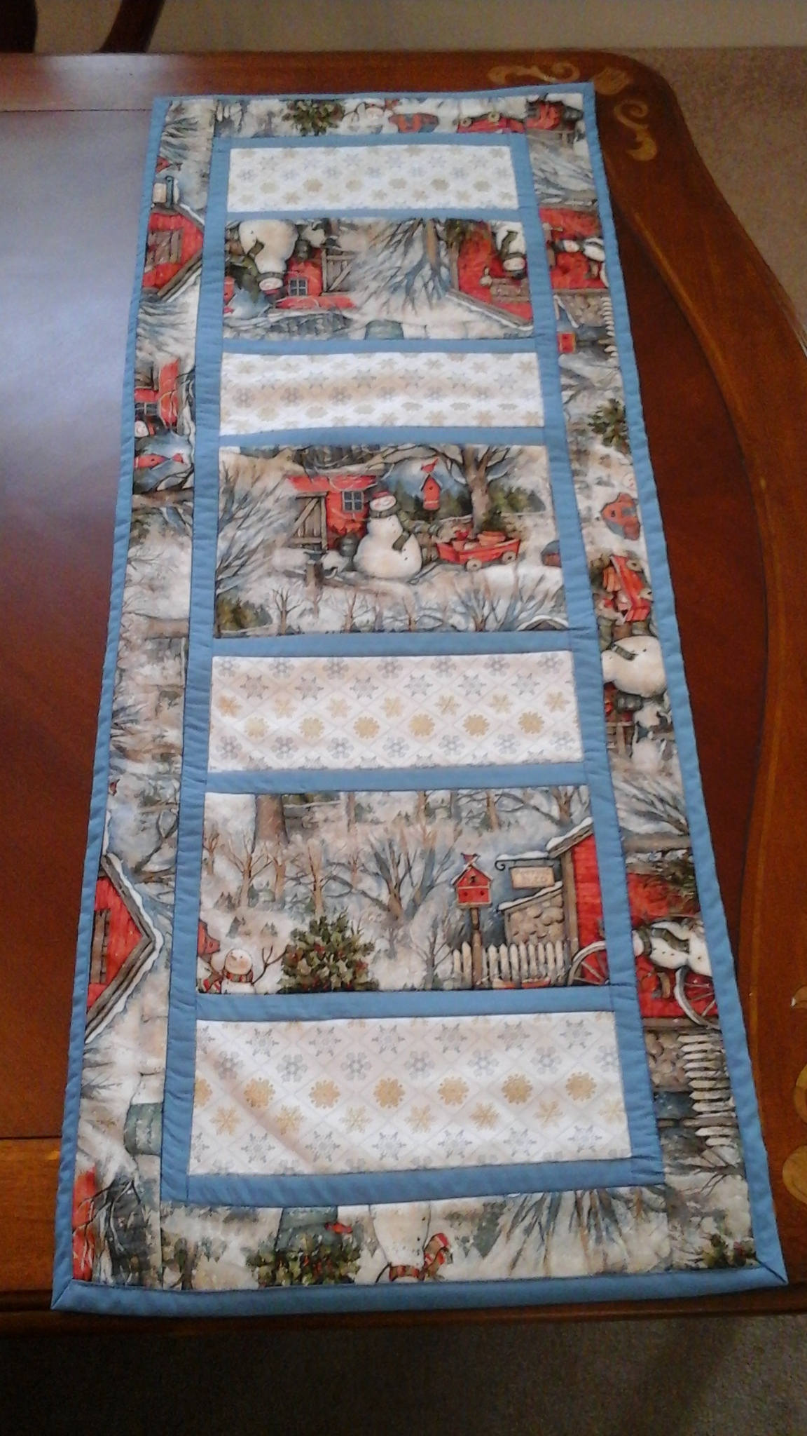 Winter Snowman Quilted Table Runner GFTONT5646 main image 1
