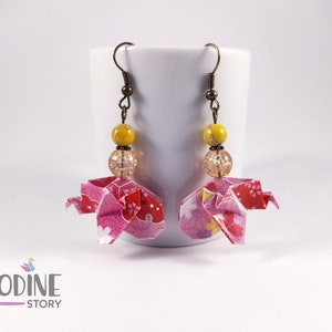 Origami Elephant Earrings