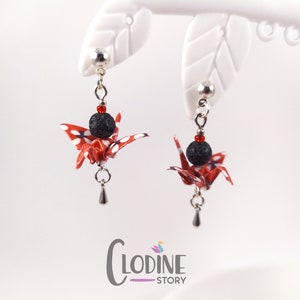 Pendientes Origami Crane Stud