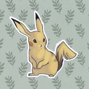 Electric Rabbit Vinyl Sticker