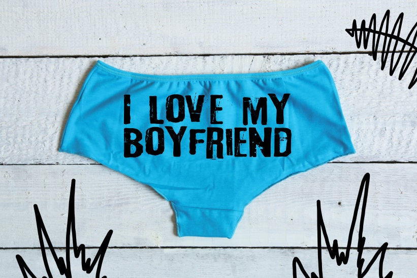 I love my boyfriend underwear women's boyshort panties Etsy