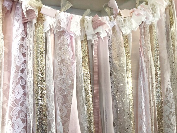 Pink And Gold Backdrop Pink Gold 1st Birthday Banner Blush Etsy