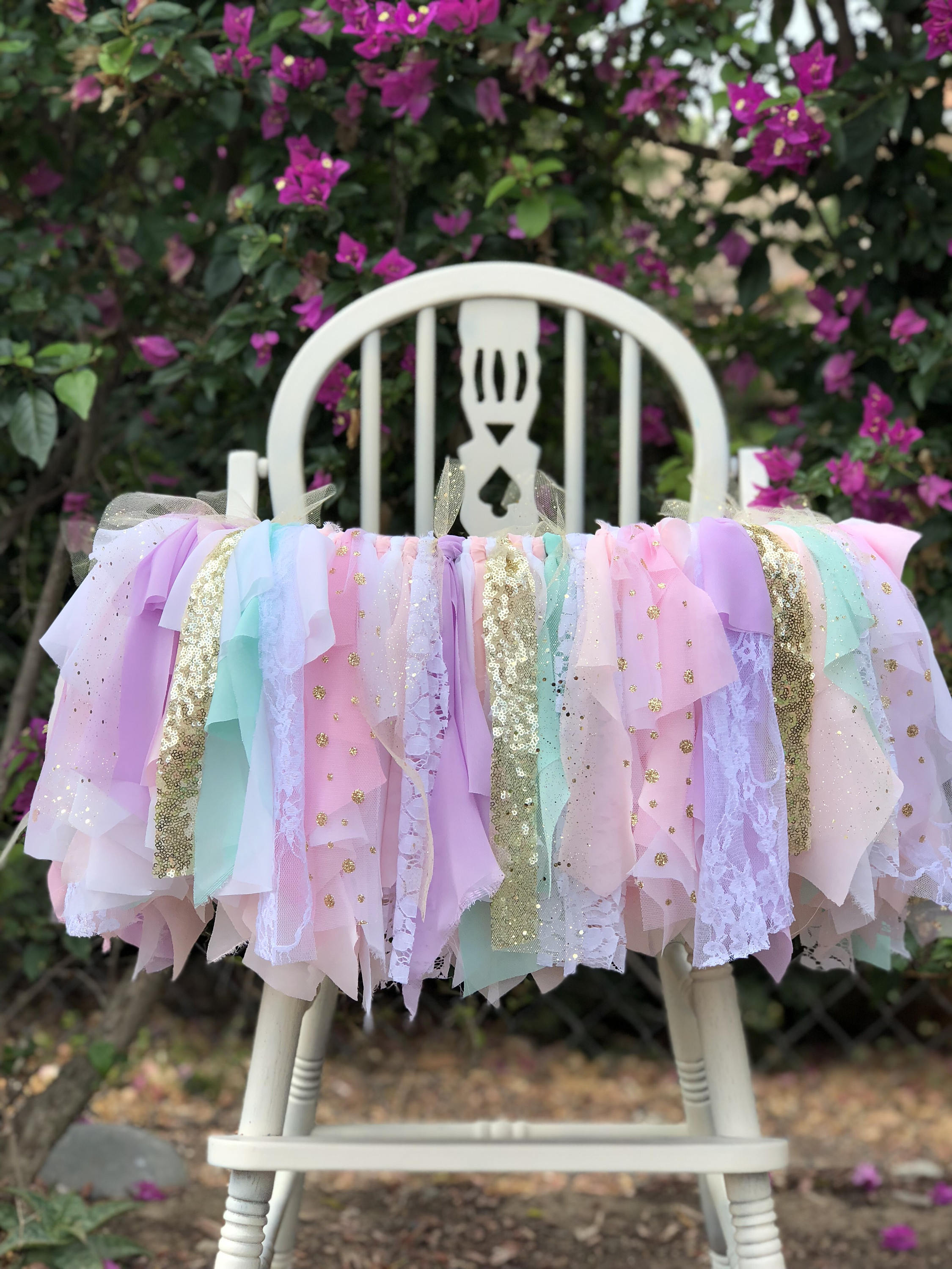 Unicorn High Chair Banner, High Chair Banner, Pastel High Chair banne…