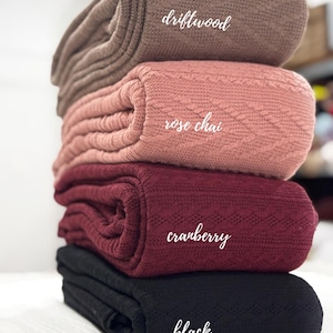 Cable Knit Sweater Fabric by the Yard – 4 Way Stretch Textured Knit – Sweater Knit Fabric for Cardigans, Headwraps, and Fall Sewing Projects