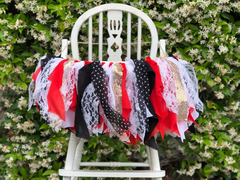 First Birthday Banner 1st Birthday Girl Ladybug highchair banner High Chair Banner Girl Highchair Banner 1st Birthday Banner