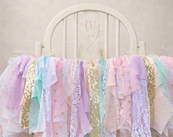 Unicorn High Chair Banner, High Chair Banner, Pastel High Chair banner, Highchair Tutu, Unicorn High Chair Decoration, Pastel Highchair