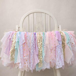 Unicorn Highchair Banner, Highchair Tutu, Unicorn High Chair Banner, Unicorn First Birthday, Unicorn decorations, Unicorn Decor
