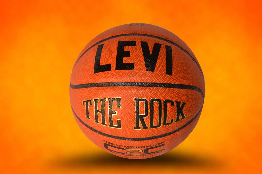Customized Personalized Basketball THE ROCK With Certification Ball