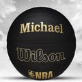 Customized Personalized Wilson Takeoff Black/Gold Indoor/Outdoor Basketball