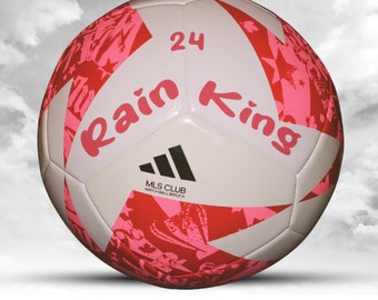 Customized Personalized MLS Club Soccer Ball Red/White/Pink