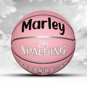 Customized Personalized Basketball Spalding Indoor/Outdoor Pink Gift
