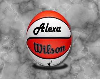 Personalisierter, authentischer Wilson WNBA-Basketball für den Innen- und Außenbereich