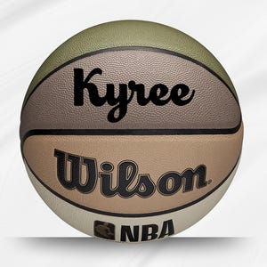 Customized Personalized Beige Wilson Forge Indoor/Outdoor Basketball