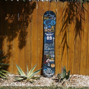 Chalkpainted Snowboard - NOT a print - Size Varies