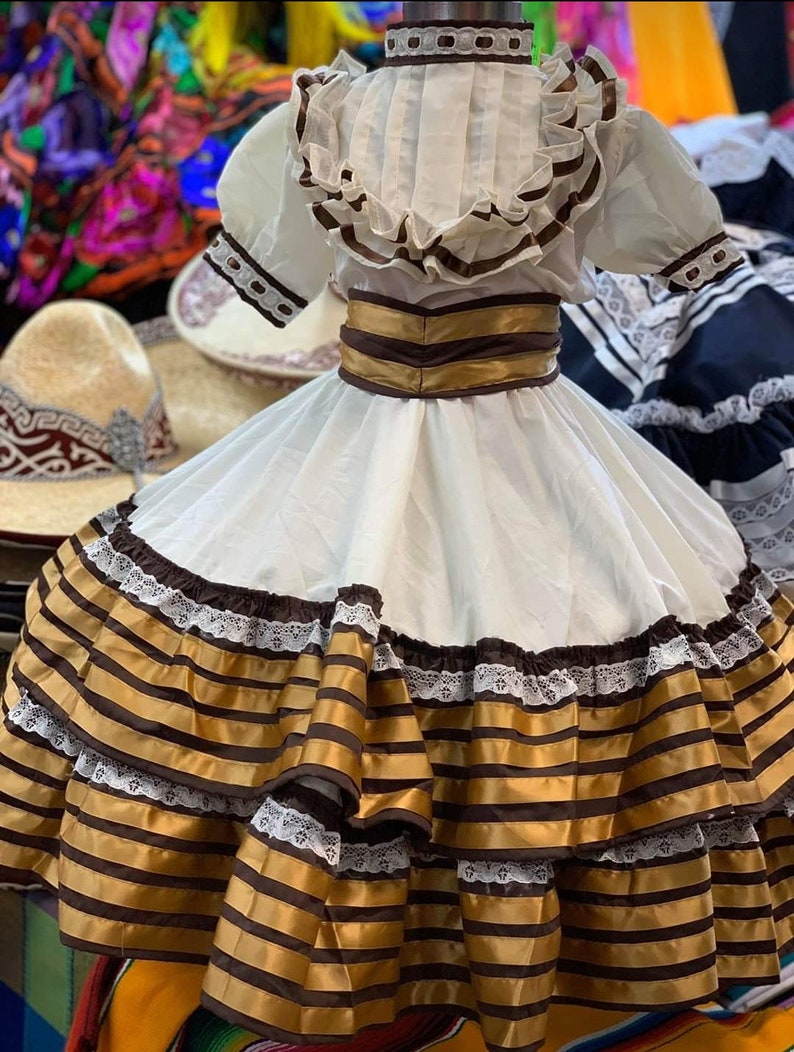 Escaramuza Charra. Mexican Dress. Custom Made order for ages: 8-12 image 1